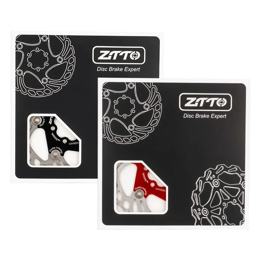 ZTTO FDDP2 Bicycle Floating Disc Brake Rotor for Mountain Bikes 6-Bolt Brake Disc - 140MM Black - 4