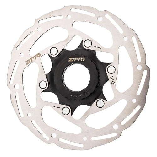 ZTTO ZSDP Stainless Steel Bicycle Middle Lock Disc Road Mountain Bike Brake Pad with Lock Lid - 140mm - 1