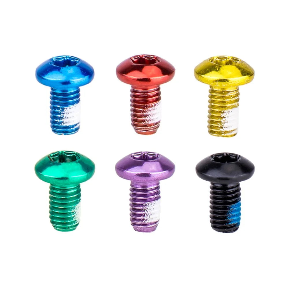 ZTTO 12Pcs M5x10mm Bicycle Disc Screw Alloy Steel Mountain Bike Disc T25 Screws - Colorful - 3