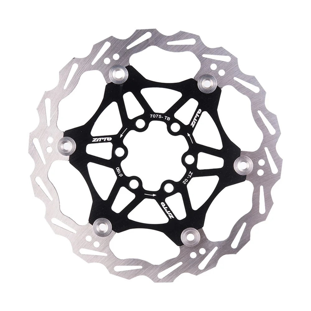 ZTTO 160mm MTB Bicycle Brake Disc 6 Bolts Bike Brake Floating Disc - Black - 2
