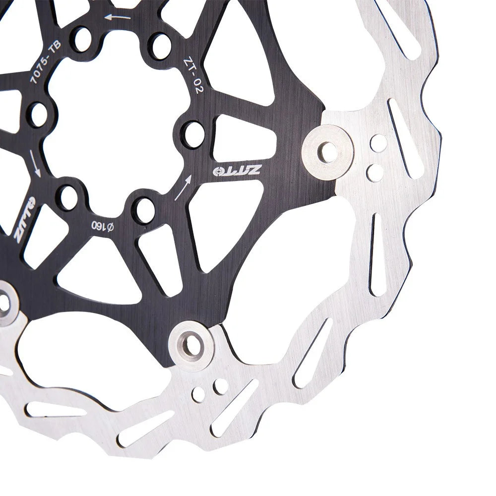 ZTTO 160mm MTB Bicycle Brake Disc 6 Bolts Bike Brake Floating Disc - Black - 3