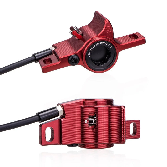 ZTTO DFH-04 Mountain Bike CNC Aluminum Alloy Brake Lever Brake Caliper Set - Red - 2