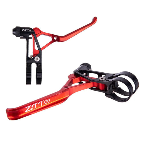 ZTTO VSJQ 2Pcs Bicycle Brake Lever V-Brake Handlebar Aluminium Alloy Bike Brake Handle - Red - 1