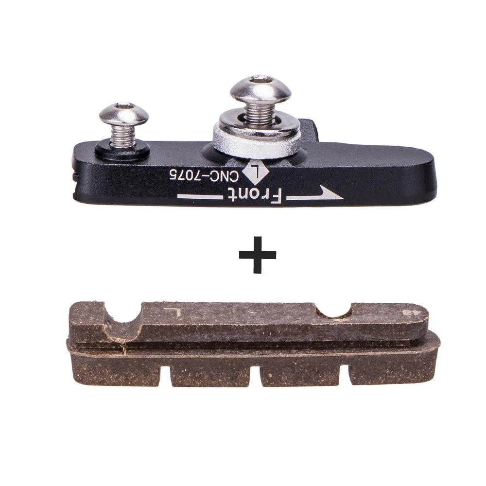 ZTTO TQWSCP 1 Pair Bike Brake Pads Set Mountain Bicycle C-Brake Pads Bike Brake Blocks Kit - Black - 5