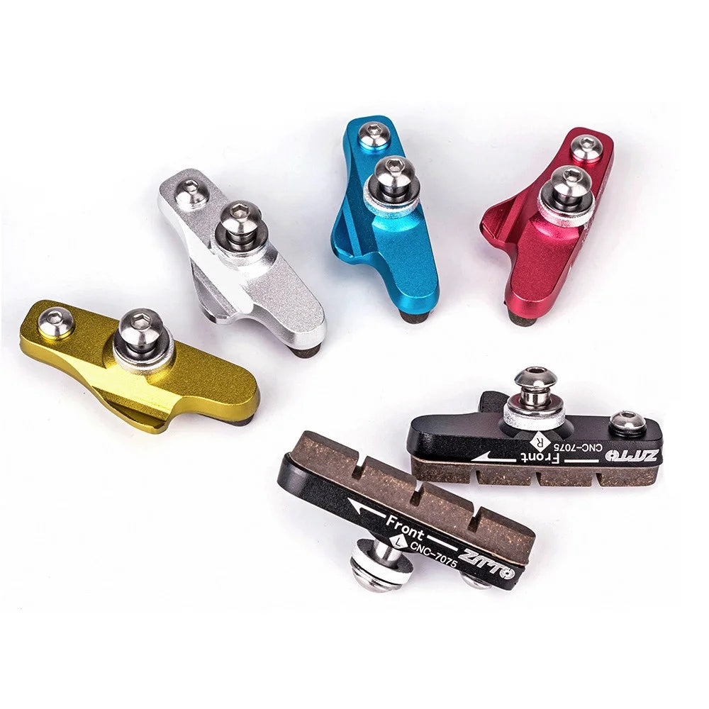 ZTTO TQWSCP 1 Pair Bike Brake Pads Set Mountain Bicycle C-Brake Pads Bike Brake Blocks Kit - Black - 7