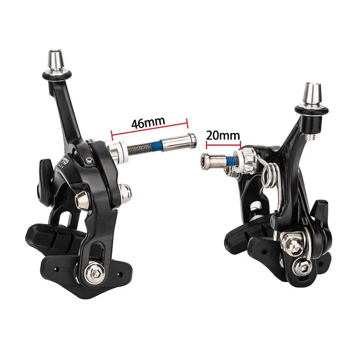 ZTTO 1 Pair Road Bike Brake Dual Pivot Calipers Bicycle Front Rear C Brake Caliper - 2.2D - 7
