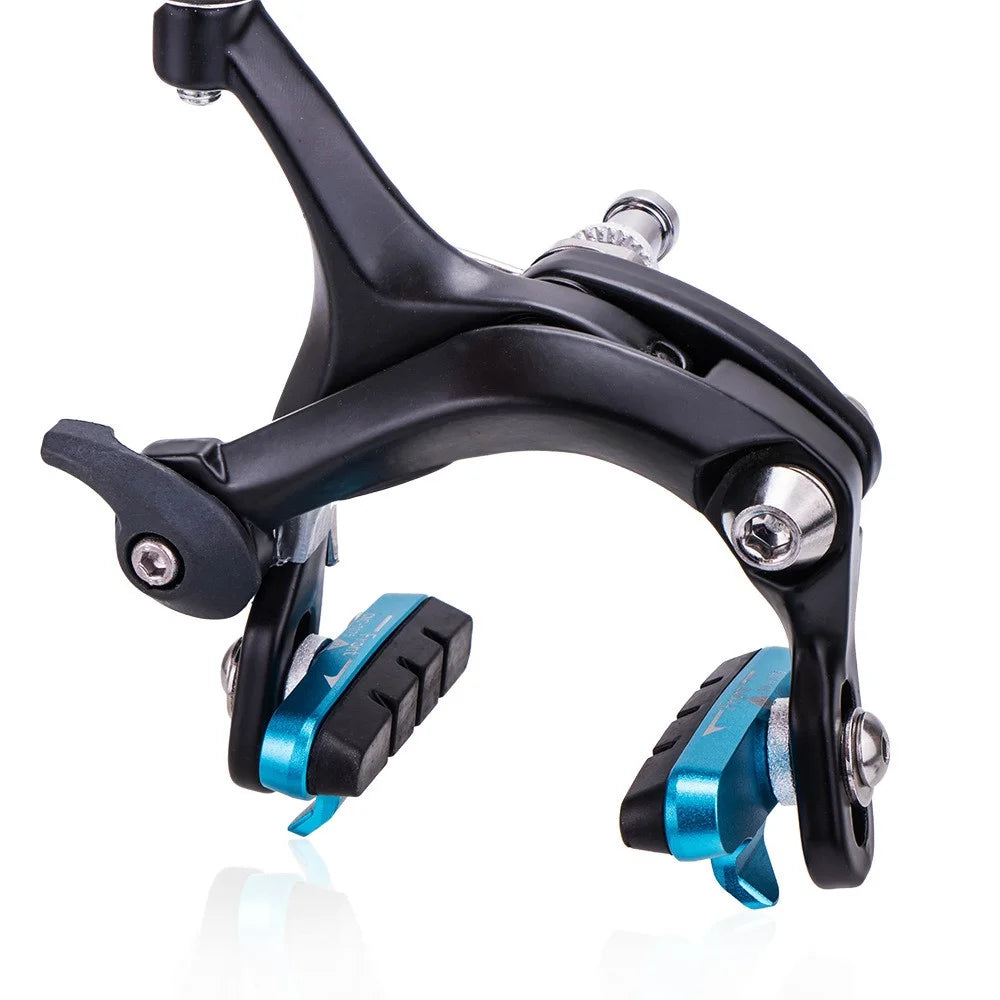 ZTTO 1 Pair Road Bike C-Brake Pad Aluminum Alloy Brake Block Bicycle Parts - Black - 4