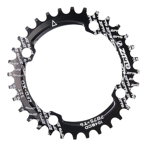 ZTTO 104BCD Positive Negative Teeth Bike Single Chainring Aluminum Alloy Crankset Single Speed Disc - Black 32T - 1