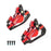 ZTTO XLYD1 1 Pair Front + Rear Aluminum Alloy MTB Bike Line Pulling Hydraulic Disc Brake Calipers - Red - 1