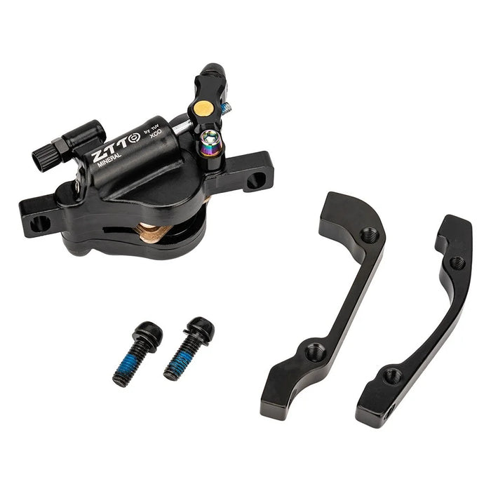 ZTTO XLYD1 1 Pair Front + Rear Aluminum Alloy MTB Bike Line Pulling Hydraulic Disc Brake Calipers - Red - 5