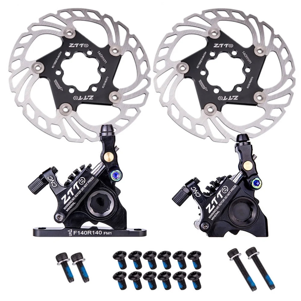 ZTTO GLDS 1 Pair Aluminum MTB Bike Disc Brake Set Cycling Accessory for Road Bicycle - Black - 1