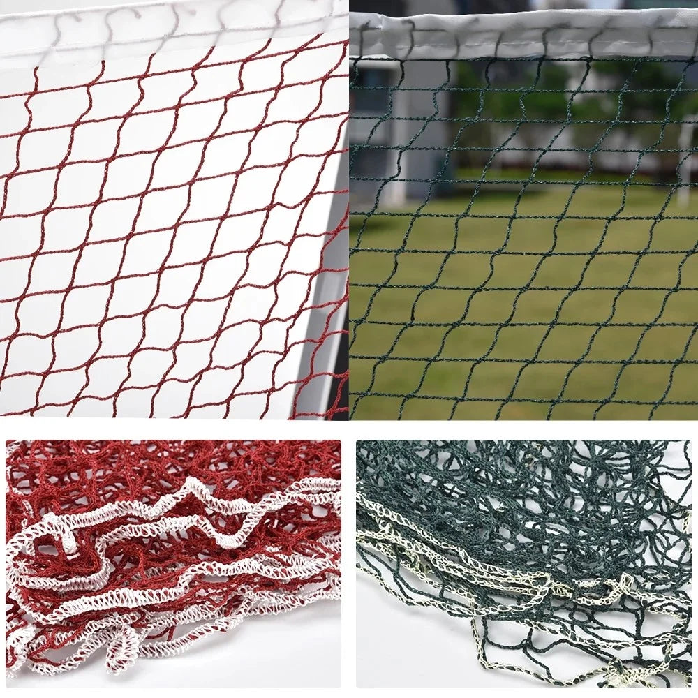 Portable Outdoor Standard Badminton Net for Professional Sports Training Game, 6.1m*76cm - Wine Red - 2