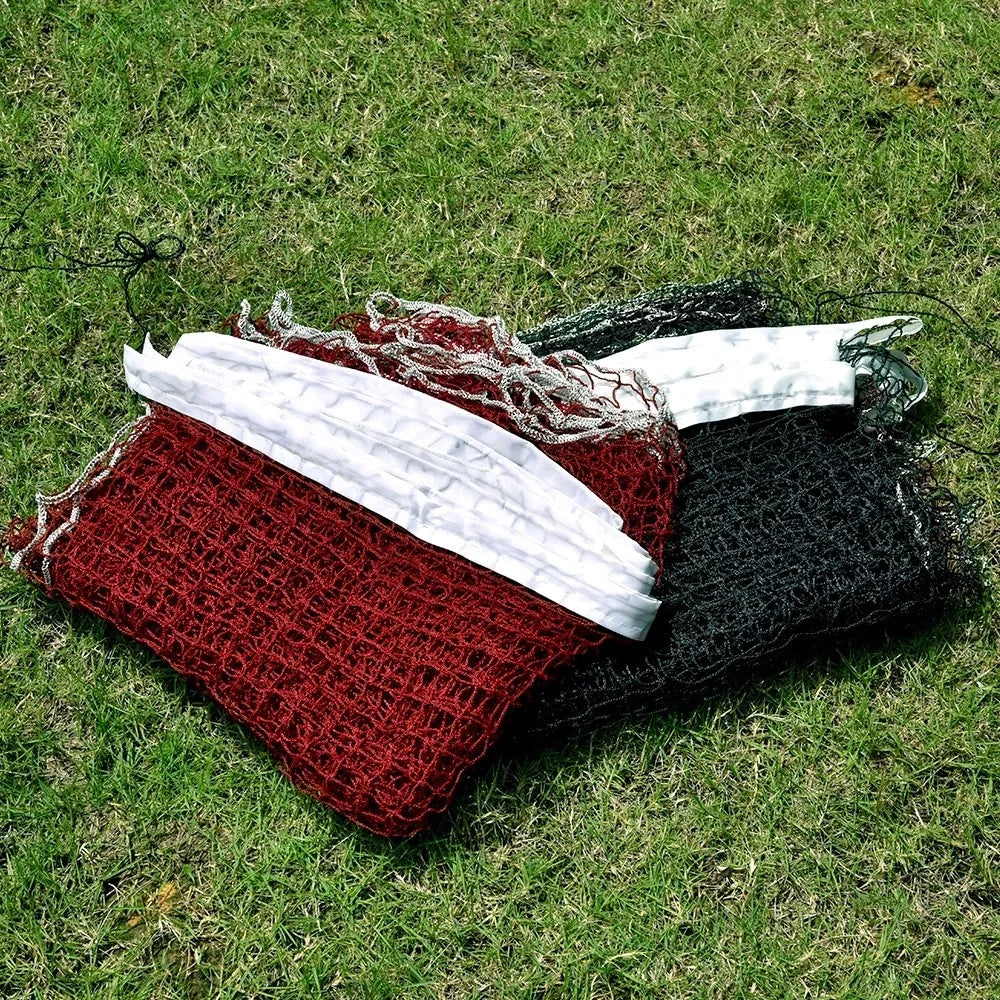 Portable Outdoor Standard Badminton Net for Professional Sports Training Game, 6.1m*76cm - Wine Red - 7