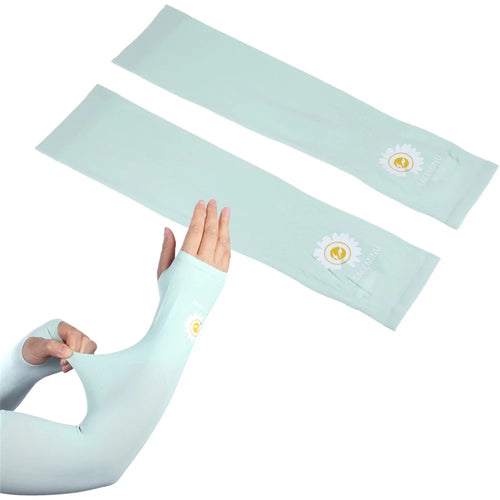 B001 Arm Sleeves UV Protection Cooling Arm Sleeves for Men & Women - Green - 1