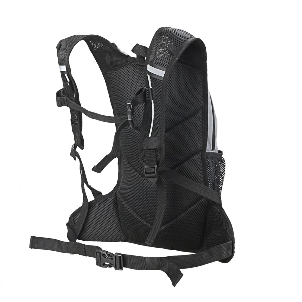 2L Multifunctional Outdoor Cycling Hiking Mountaineering Bag Reflective Backpack - Black - 2