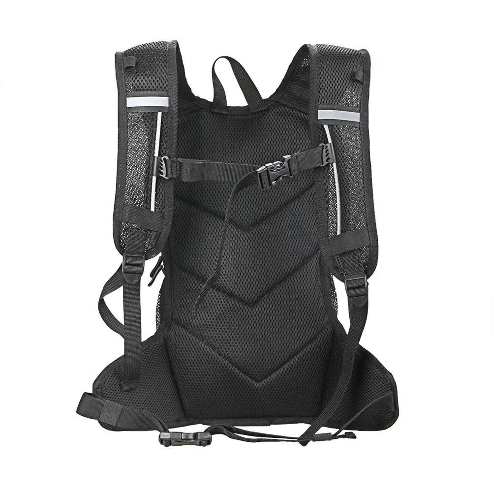 2L Multifunctional Outdoor Cycling Hiking Mountaineering Bag Reflective Backpack - Black - 3