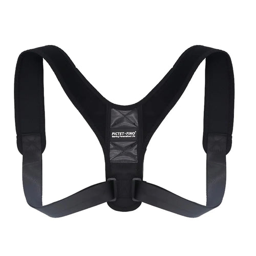 PICTET.FINO RH58 Adjustable Spine Back Brace Posture Corrector Men Women Posture Correction Lumbar Support Belt - Black, S - 1