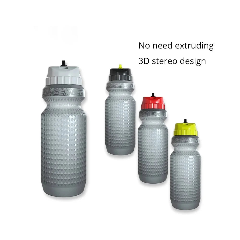 ENLEE RR10 FDA Certificated Sports Water Bottle Washable BPA-free Bike Water Bottle with Leakproof Lid for Outdoors Camping Cycling Fitness Gym - Orange - 7