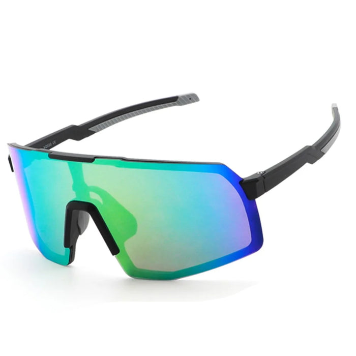 XQ-HD XQ-555 Sports Sunglasses Men Women Anti-Glare UV400 Racing Glasses Large Frame Goggles Cycling Eyewear - Black/Grey/Colorful - 1