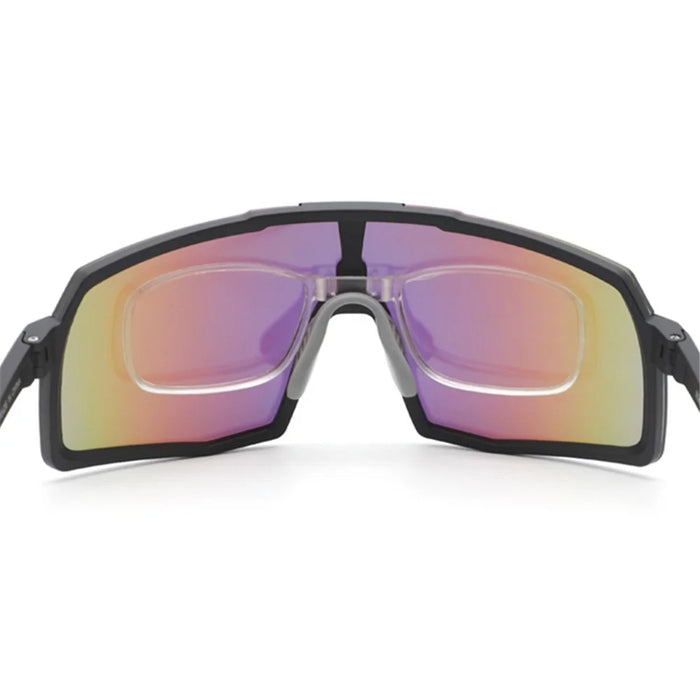 XQ-HD XQ-555 Sports Sunglasses Men Women Anti-Glare UV400 Racing Glasses Large Frame Goggles Cycling Eyewear - Black/Grey/Colorful - 3