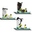1 Pair Adult Ski Skates Ski-board Snowboard Shoes Adjustable Mini Sled Shoes Outdoor Winter Sports Skiing Shoes - Green - 2