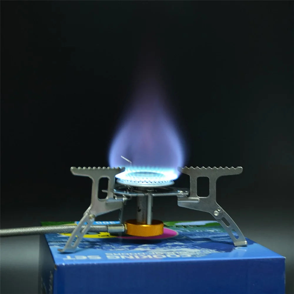 103 3500W Gas Stove Portable Collapsible Outdoor Boxed Butane Gas Camping Picnic Stove Burner - 3