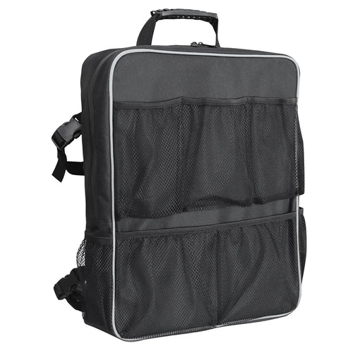 Waterproof Oxford Cloth Boat Seat Storage Bag Organizer with Mesh Pockets, 39x10x45cm - 1