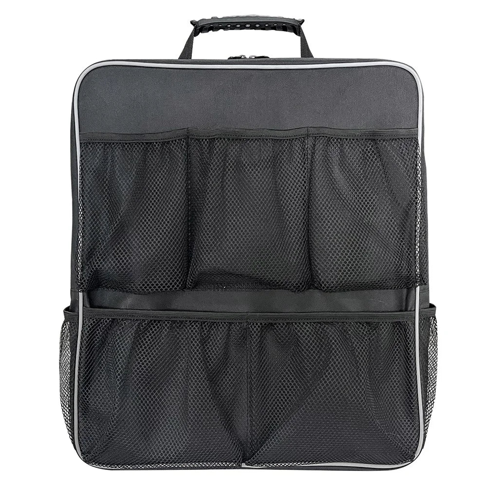 Waterproof Oxford Cloth Boat Seat Storage Bag Organizer with Mesh Pockets, 39x10x45cm - 2