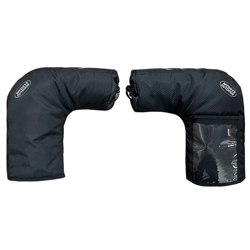MYDAYS OUTDOOR 1 Pair Reflective Bike Handlebar Cover 420D Oxford Cloth Warm Road Bicycle Handlebar Sleeve - 1