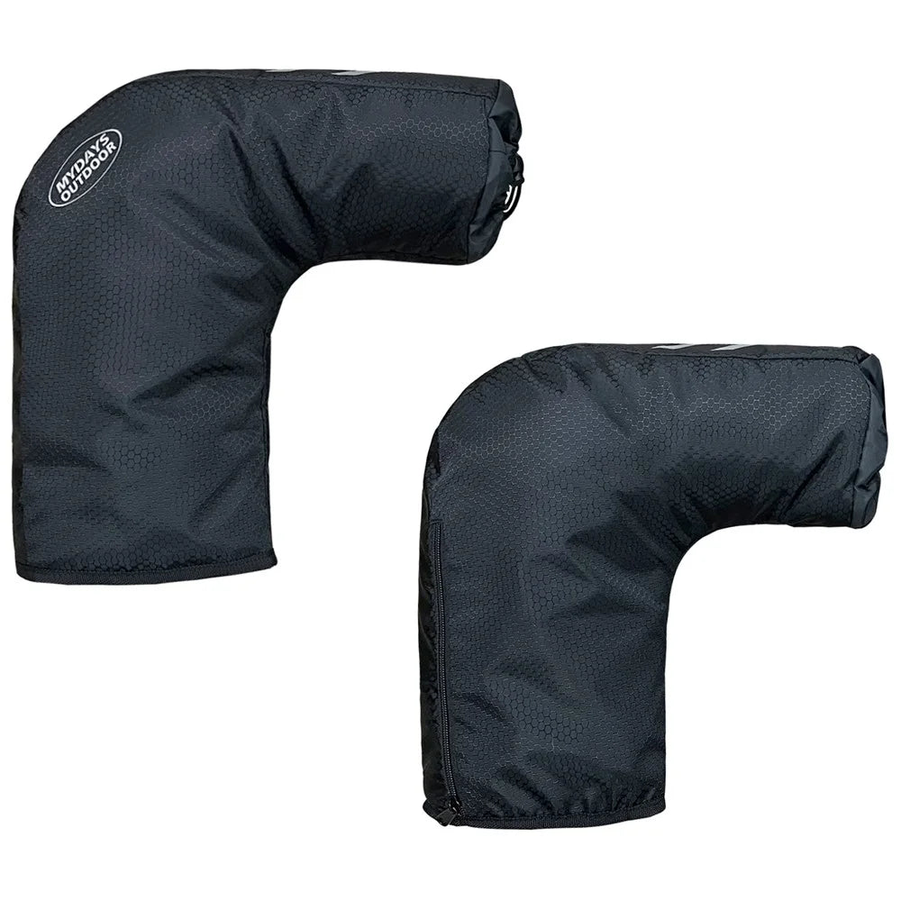 MYDAYS OUTDOOR 1 Pair Reflective Bike Handlebar Cover 420D Oxford Cloth Warm Road Bicycle Handlebar Sleeve - 2