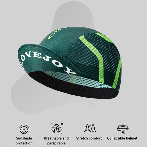 GOLOVEJOY XMZ287 Anti-UV Breathable Hat Cycling Skull Cap Under Helmet Liner with Sun Visor - White - 2