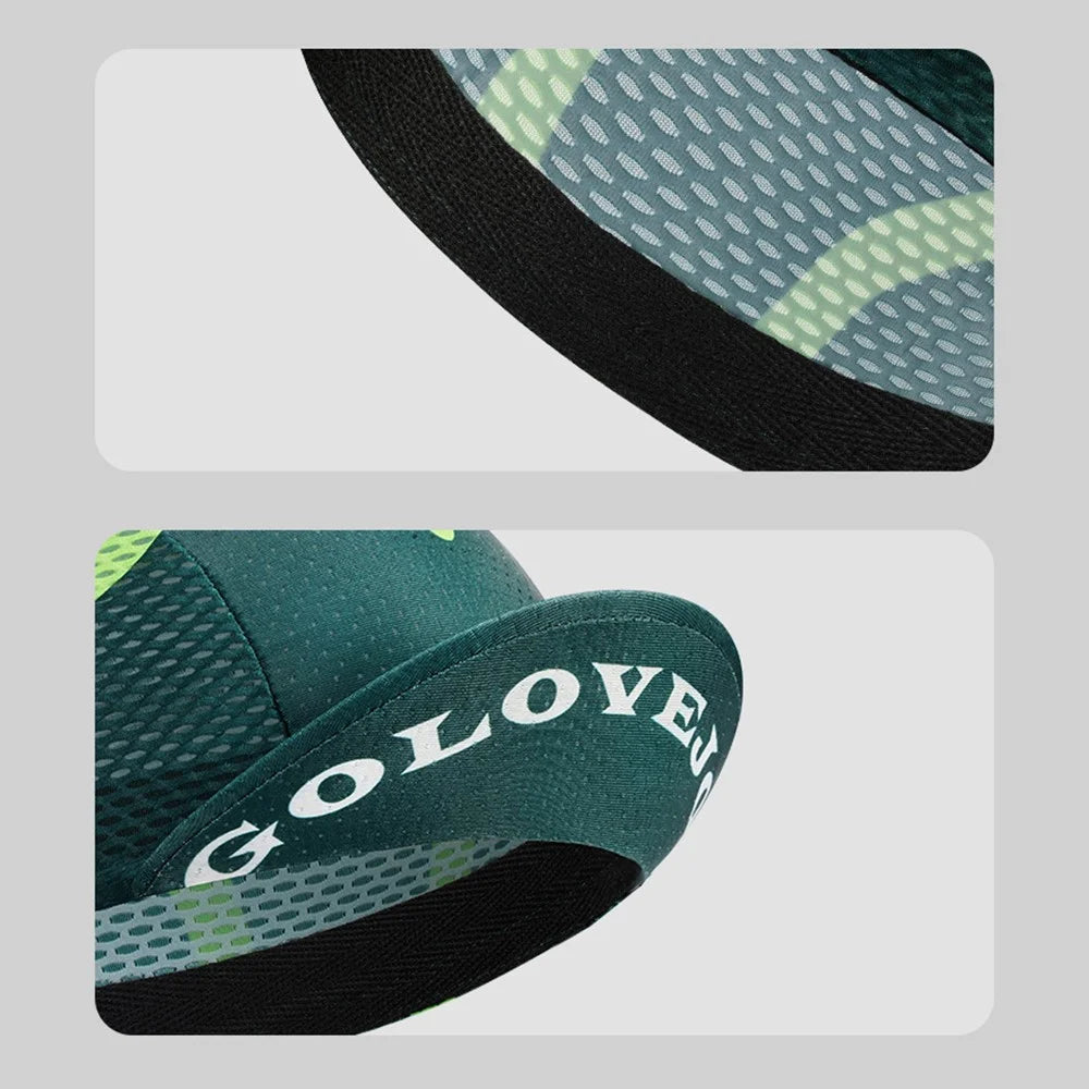 GOLOVEJOY XMZ287 Anti-UV Breathable Hat Cycling Skull Cap Under Helmet Liner with Sun Visor - White - 7