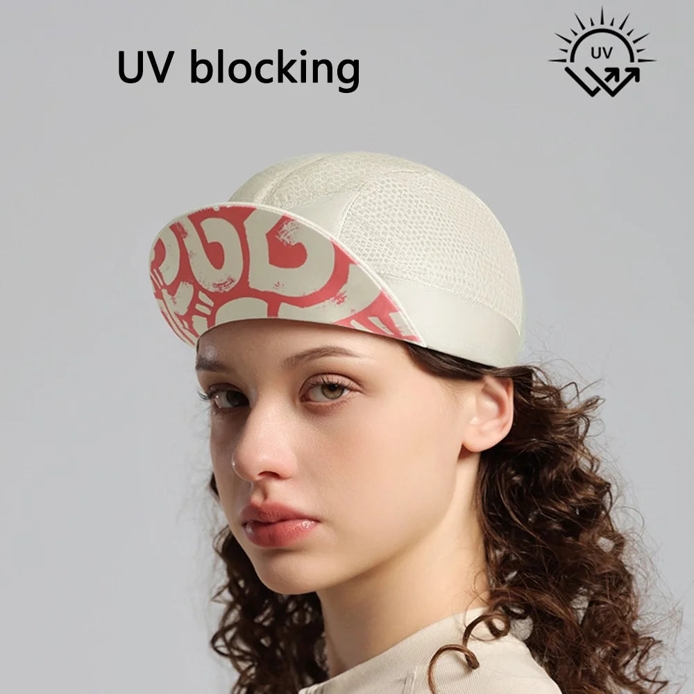 GOLOVEJOY XMZ286 Cycling Skull Cap Under Helmet Liner Sun Visor Anti-UV Quick-Dry Hat for Men, Women - Beige - 4