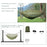 Camping Hanging Hammock Mosquito Net Bedding, Unfolded Size: 260x140cm - Army Green - 1