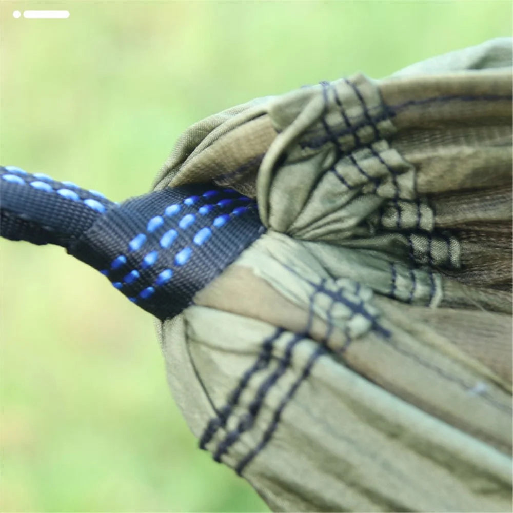 Camping Hanging Hammock Mosquito Net Bedding, Unfolded Size: 260x140cm - Army Green - 6