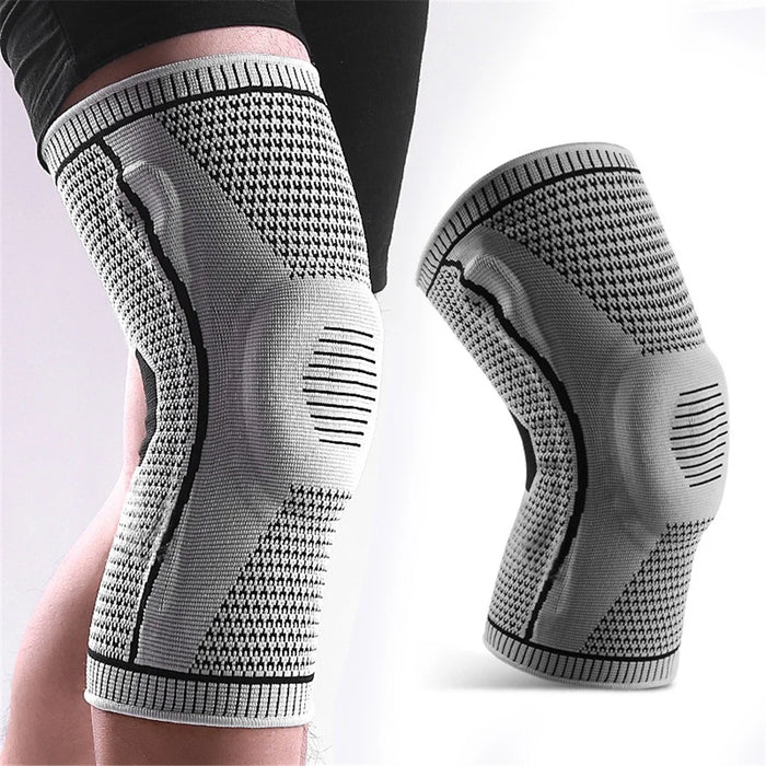 KYNCILOR AB066 Knee Brace Knee Compression Sleeve Support for Men and Women Compression Breathable Knee Pads - Grey//M - 3