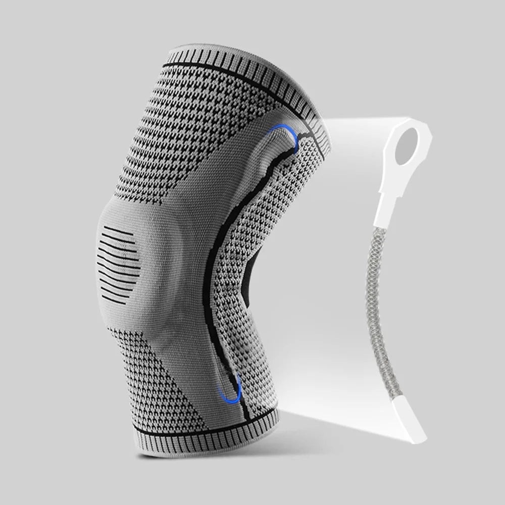 KYNCILOR AB066 Knee Brace Knee Compression Sleeve Support for Men and Women Compression Breathable Knee Pads - Grey//M - 6