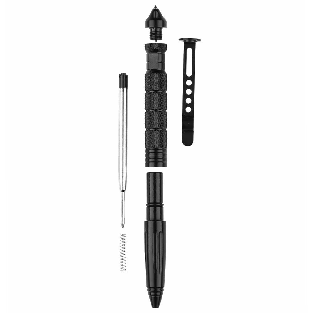 BH2S Multifunction Military Tactical Pen Tungsten Steel Self Defense Pen - Black - 2