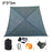 Camping Square Hammock Tree Hanging Bed, Unfolded Size: 3x3x3m - Black - 1