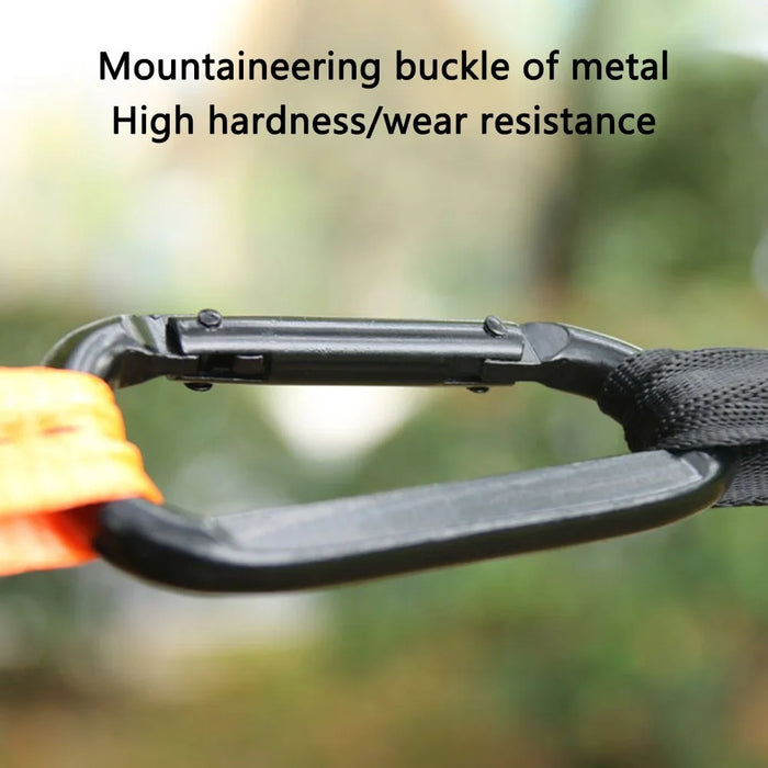 Camping Square Hammock Tree Hanging Bed, Unfolded Size: 4x4x4m - Black - 7