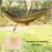 260x140cm Tree Hanging Hammock Camping Bedding with Mosquito Net - Camel - 2
