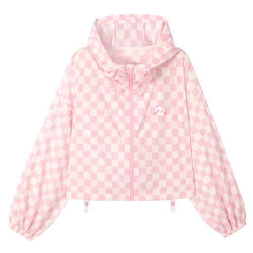 GOLOVEJOY FSY16 UPF 50+ Sun Protection Jacket Hoodie Clothing Summer Ice Silk Shirt - Short / Pink / S - 1