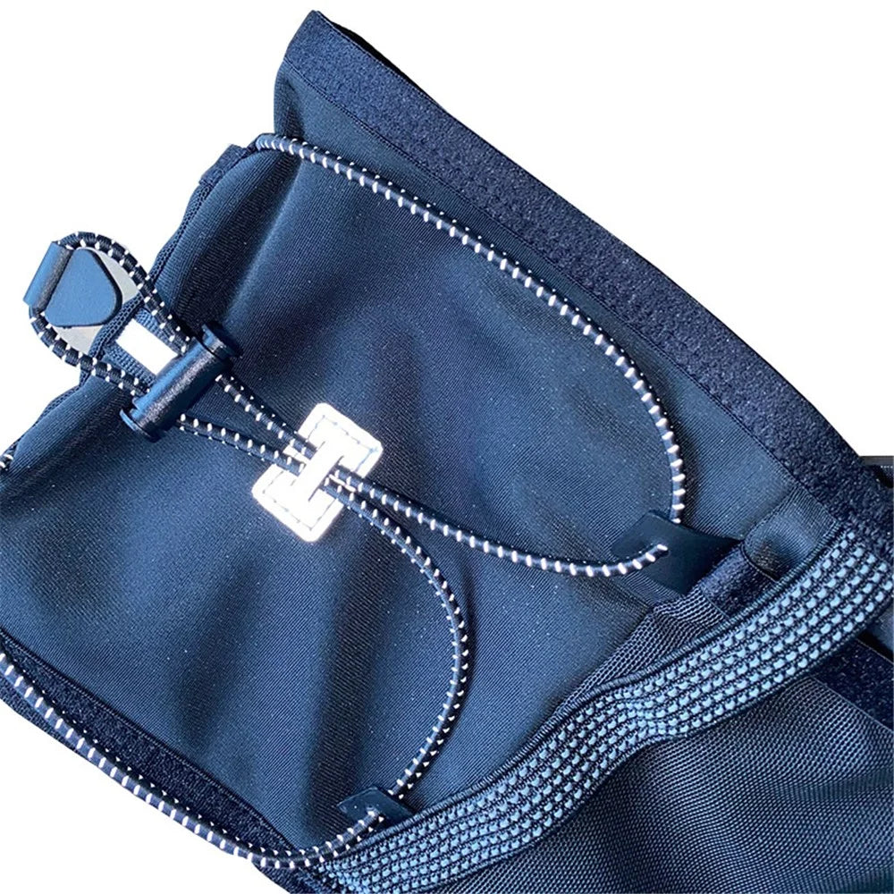 2309 Outdoor Sports Multiple Pockets Waist Bag Reflective Running Fanny Pack - Black+XS / S / M - 4