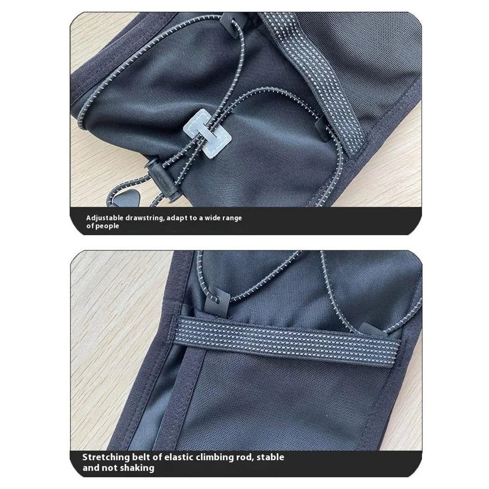 2309 Outdoor Sports Multiple Pockets Waist Bag Reflective Running Fanny Pack - Black+XS / S / M - 6