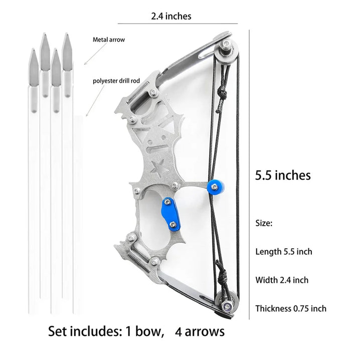 Mini Compound Bow Left / Right Hand Universal Outdoor Shooting Practice Parent-Child Interaction Archery Toy - 7