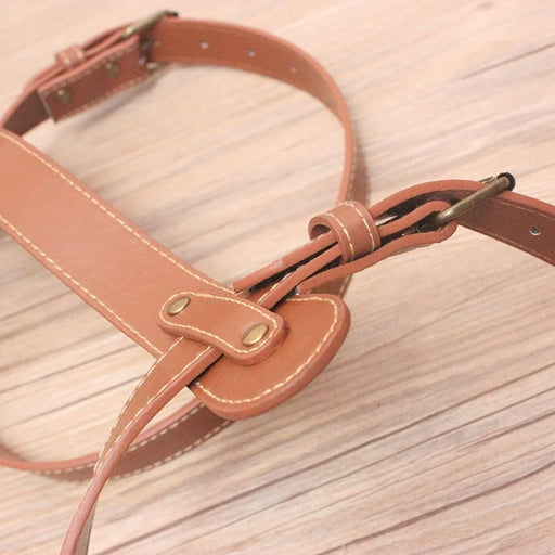 AOTU Outdoor Picnic Blanket Rug Carrying Belt Adjustable Picnic Mat PU Leather Strap - 2