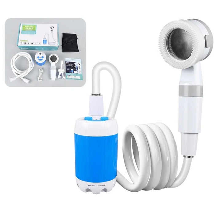 4000mAh Electric Shower Camping Portable Shower Head Pump for Outdoor Hiking Travel - 1