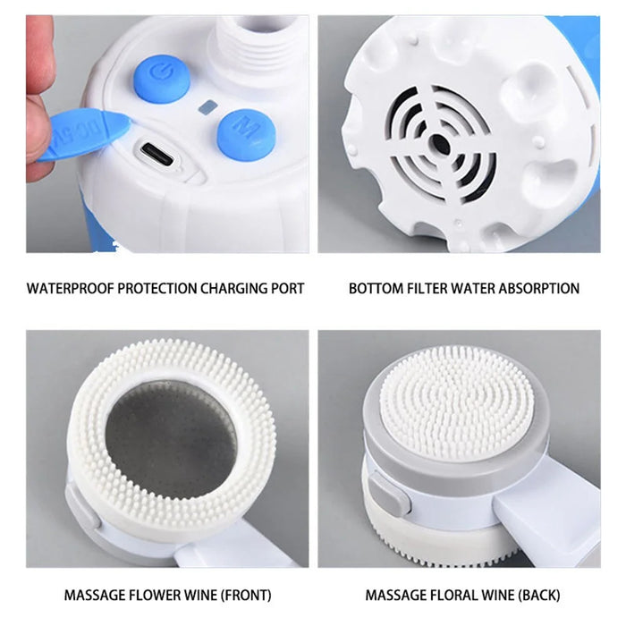 4000mAh Electric Shower Camping Portable Shower Head Pump for Outdoor Hiking Travel - 4