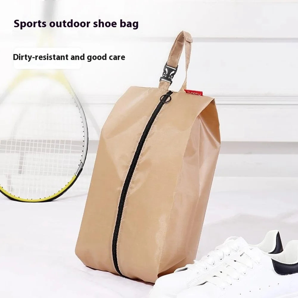 AOTU AT9010 Outdoor Travel Shoes Storage Bag Oxford Cloth Sneakers Sandals Carrying Bag - Khaki - 2