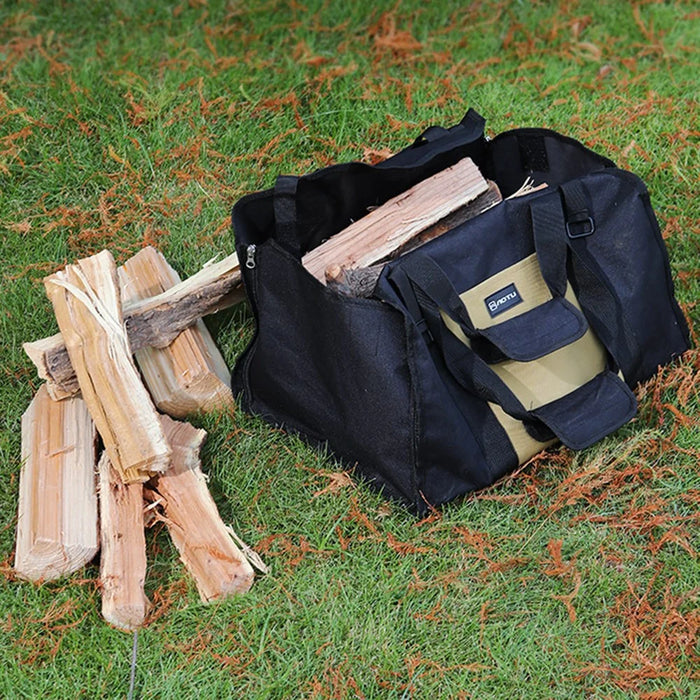 AOTU AT6550 Log Carrier Bag Oxford Cloth Tote Bag Picnic Utensil Storage Handbag for Hiking Camping - 3